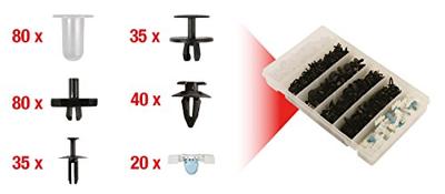 KS Tools 420.0050 Bevestigingsset clip voor BMW, 290-delig