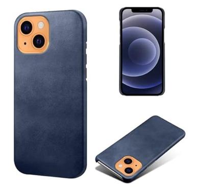 Casecentive Leren Back case iPhone 13 blauw