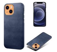 Casecentive Leren Back case iPhone 13 blauw - thumbnail
