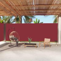 VidaXL Windscherm uittrekbaar 220x1000 cm rood - thumbnail