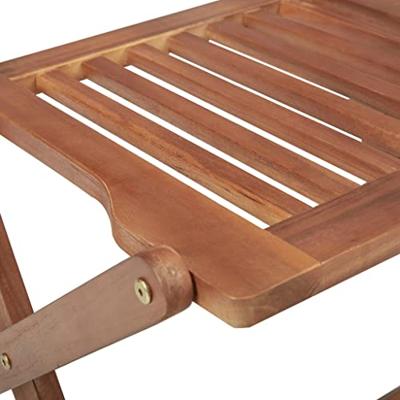 Tuinstoelen 4 st inklapbaar massief acaciahout - thumbnail