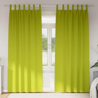 VidaXL Zwart-out gordijnen met ringen 2 pcs groen 225 x 140 cm