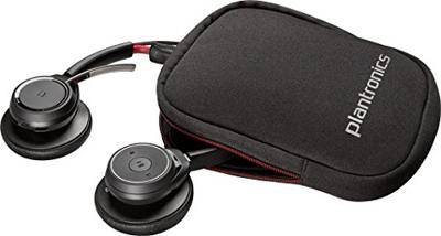 Voyager Focus UC B825 - Headset - stereo - op oor - draadloos - Bluetooth - actieve geluidsdemping