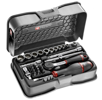 Facom doppendoos 1/4&apos; 12-k mm r.161b 31 stuks - R.161-5P12 - thumbnail