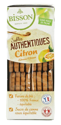 Bisson Authentieke zandkoekjes met citroen bio 183 Gram