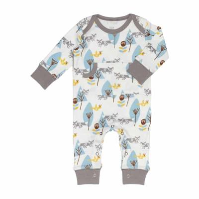 Fresk pyjama zonder voet Fox Blue-6-12 mnd