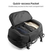 Tomtoc Navigator-T66 Travel Laptop backpack, zwart - thumbnail