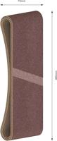 Bosch Accessories 2608606045 Schuurband Korrelgrootte (num) 100 (l x b) 480 mm x 75 mm 3 stuk(s) - thumbnail