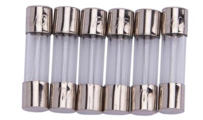 Dresselhaus glazen zekering glass fuses 5x20mm for car radio 1a/ 6piece