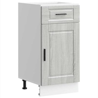 Keuken onderkast "Porto" bewerkt hout grijs sonoma eiken