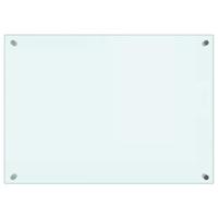 VidaXL Spatschermen keuken 2 st 70x50 cm gehard glas wit - thumbnail