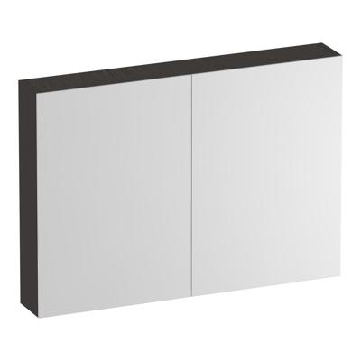 Brauer Impress Spiegelkast 100 cm - zonder Verlichting - Met 2 Dubbelzijdige Spiegeldeuren - Timber Anthracite