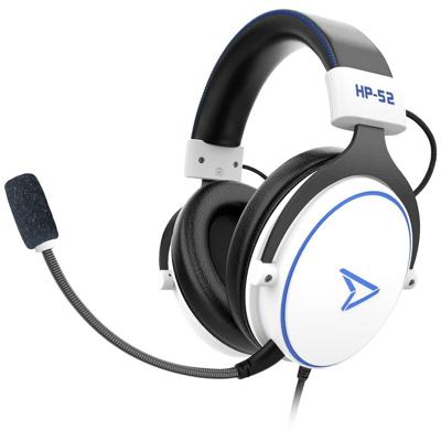 Pixminds HP-52 Over Ear headset Kabel Stereo Wit Volumeregeling Gamen Pixminds HP-52 Over Ear headset Kabel Stereo Wit Volumeregeling Gamen