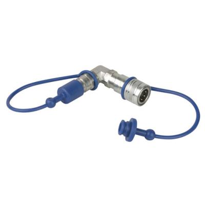 Showtec CO2 90 graden 3/8 inch naar Q-Lock adapter