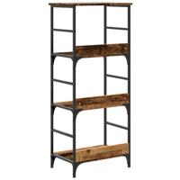 Boekenkast 50x33x117,5 cm bewerkt hout oud houtkleurig - thumbnail