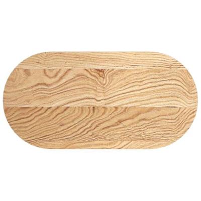 Tafelblad 80x40x4 cm ovaal massief eikenhout