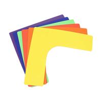 SET 6 UNITS POLYVINYL CORNER DELIMITATOR - thumbnail