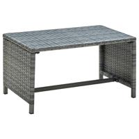 vidaXL Salontafel 70x40x38 cm poly rattan antraciet - thumbnail
