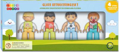 Gladi Magnetisch Speelgoed - Magnetische poppetjes - 4 stuks