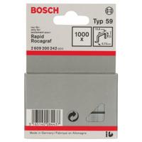 Bosch Accessories 2609200242 Nieten met fijn draad Type 59 1000 stuk(s) Afm. (l x b) 12 mm x 10.6 mm - thumbnail