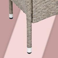 Solar tuinlamp wicker hoogte 50cm - thumbnail