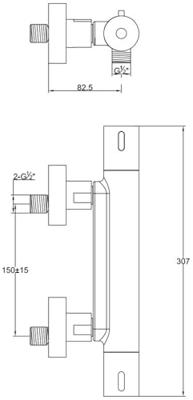 Ben Lavion douche thermostaatkraan geborsteld koper pvd