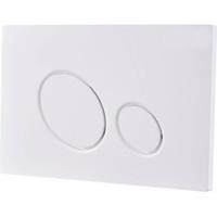 Saqu Loop bedieningspaneel glanzend wit voor Geberit UP100 - thumbnail