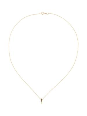 Lizzie Mandler Fine Jewelry 18kt gold and black diamond 'Single Kite' necklace - Metallic Lizzie Mandler Fine Jewelry 18kt gold and black diamond 'Single Kite' necklace - Metallic
