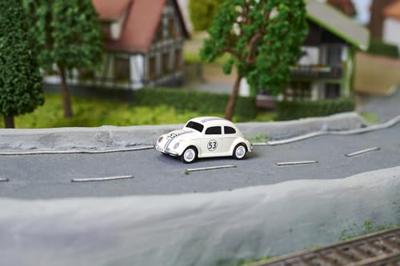 Carson Modellsport 500504153 VW Beetle Rallye 1:87 RC auto Elektro Straatmodel Incl. accu, oplader en batterijen voor de zender