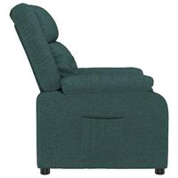 Fauteuil verstelbaar stof donkergroen - thumbnail