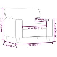Fauteuil 60 cm kunstleer wijnrood - thumbnail