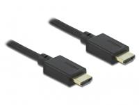 Delock 85388 HDMI-kabel HDMI Aansluitkabel HDMI-A-stekker 2 m Zwart Vergulde steekcontacten, 8K UHD - thumbnail