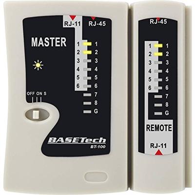 Basetech BT-100 BT-100 Kabeltester Geschikt voor: RJ-45, RJ-11 Basetech BT-100 BT-100 Kabeltester Geschikt voor: RJ-45, RJ-11