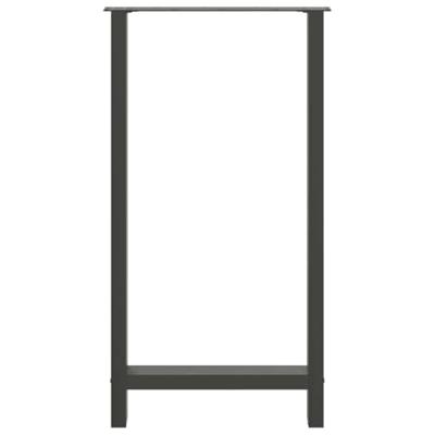 Bartafelpoten 2 st 60x(110-111) cm staal antraciet