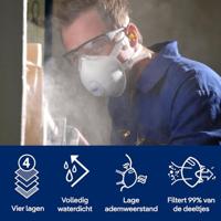 Dräger stofmaskers - doos á 5 stuks - X-plore 1330 - FFP3+Ventiel - thumbnail