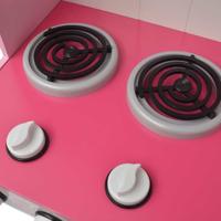 Speelgoedkeuken roze en wit 82x30x100 cm hout - thumbnail