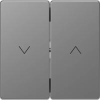 Merten MEG3855-6036 Wisselschakelaar Afdekking System Design RVS 1 stuk(s) - thumbnail