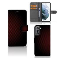 Samsung Galaxy S21 FE | Telefoon Hoesje | Geruit Rood - thumbnail