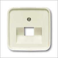 Busch-Jaeger inzetplaat voor UAE datadoos 1-voudig creme 1803-212 - thumbnail