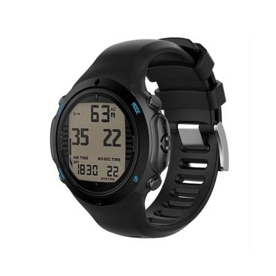 Slimme horloge siliconen polsband horlogeband voor Suunto D6i (zwart)
