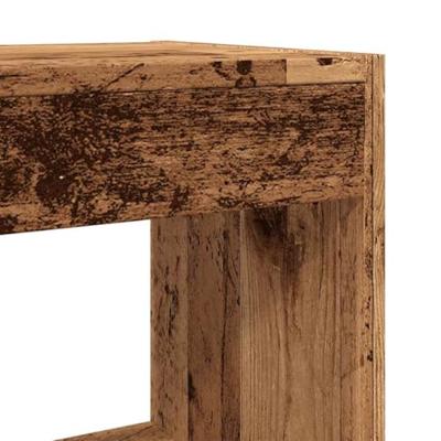 Boekenkast/kamerscherm 80x30x72 cm oud houtkleurig