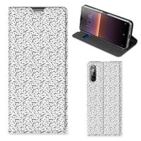 Sony Xperia L4 | Hoesje met Magneet | Stripes Dots - thumbnail