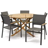 Tuinstoel Arezzo met Milton tafel rond 130 - thumbnail