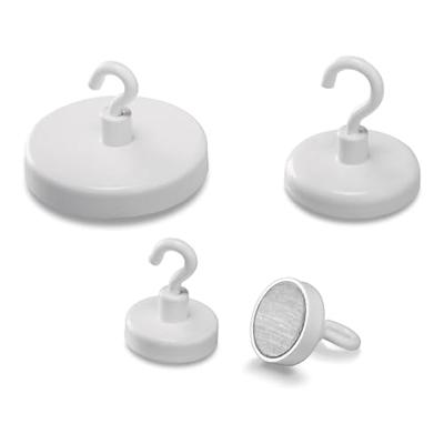 magnetoplan Magnetische haak (Ø) 36 mm Rond, Met haak Wit 1 stuk(s) 52636