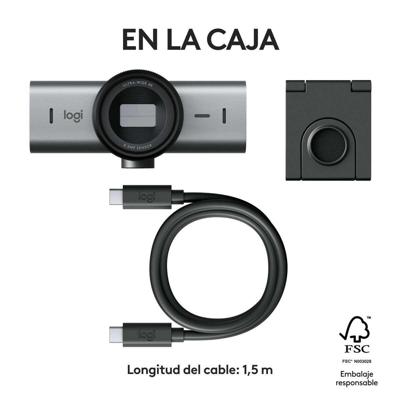 Logitech MX Brio webcam 3840 x 2160 Pixels USB 3.2 Gen 1 (3.1 Gen 1) Grafiet Logitech MX Brio webcam 3840 x 2160 Pixels USB 3.2 Gen 1 (3.1 Gen 1) Grafiet