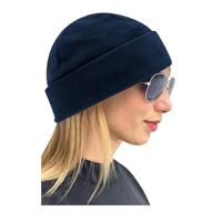 Beechfield CB243R Recycled Fleece Cuffed Beanie - French Navy - One Size - thumbnail