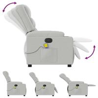 Massagestoel verstelbaar stof wolk grijs - thumbnail