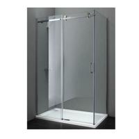 Douchecabine Sanilux Fleur met schuifdeur en vaste wand (verschillende opties) - thumbnail
