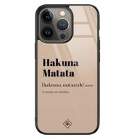 iPhone 13 Pro glazen hardcase - Hakuna Matata - thumbnail