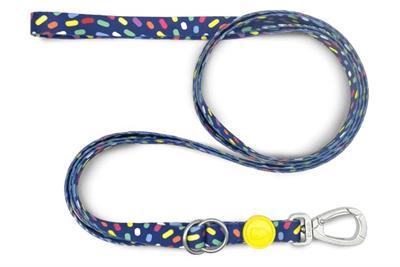 MORSO HONDENRIEM VERSTELBAAR GERECYCLED COLOR INVADERS PAARS 75-230X1,5 CM 1-4 KG